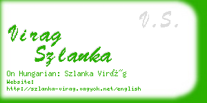 virag szlanka business card